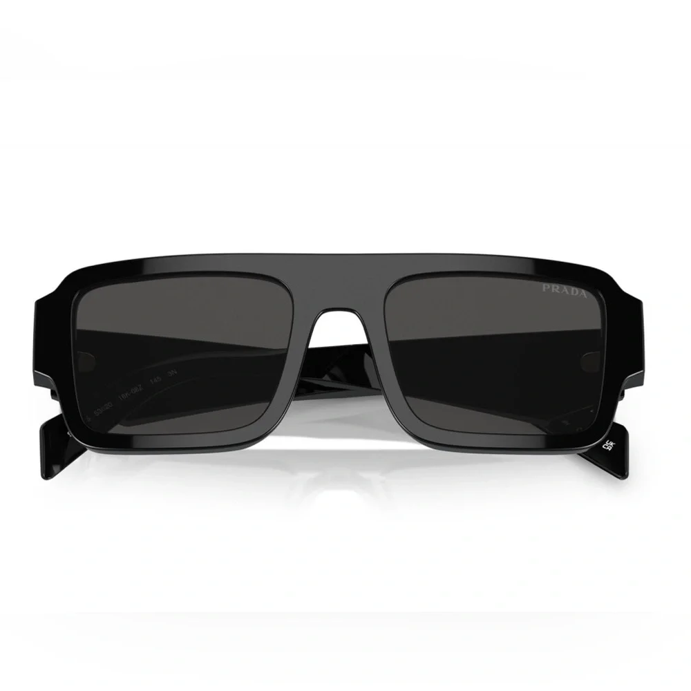 NEW PRADA SQUARE SUNGLASSES PRA05S 16K08Z BLACK SPR A05 16K08Z PRADA EYEWEAR